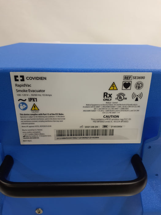 Covidien RapidVac SE3690 Smoke Evacuator