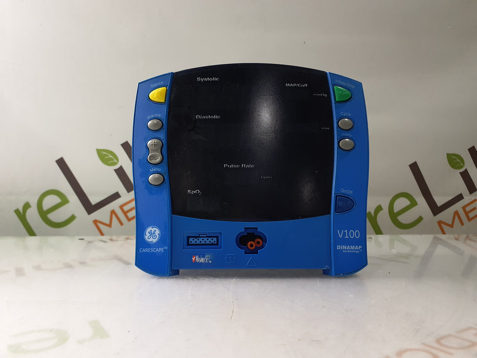 GE Healthcare Dinamap V100 - NIBP, SpO2 Vital Signs Monitor