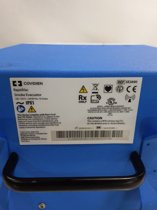 Covidien RapidVac SE3690 Smoke Evacuator