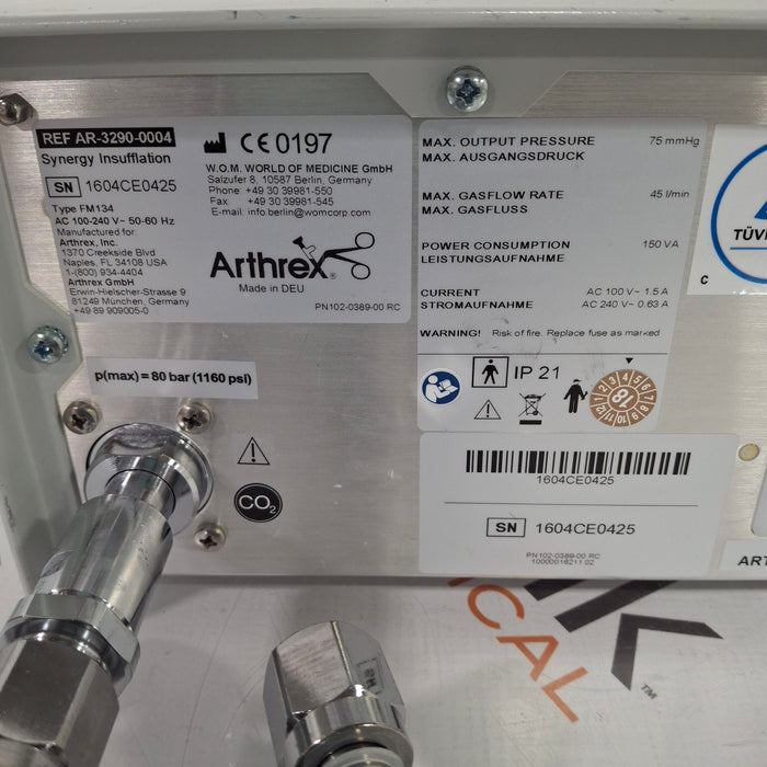 Arthrex Synergy Insufflation AR-3290-0004