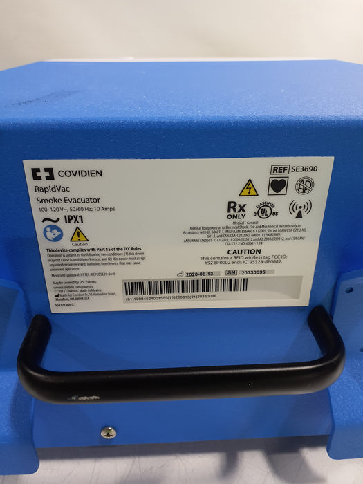 Covidien RapidVac SE3690 Smoke Evacuator