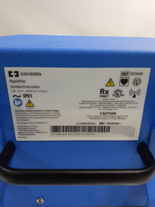 Covidien RapidVac SE3690 Smoke Evacuator