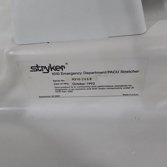 Stryker 1010 Emergency Department/PACU Stretcher