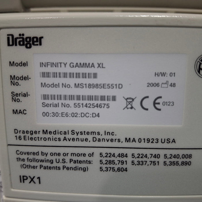 Draeger Medical Narkomed GS Anesthesia Machine