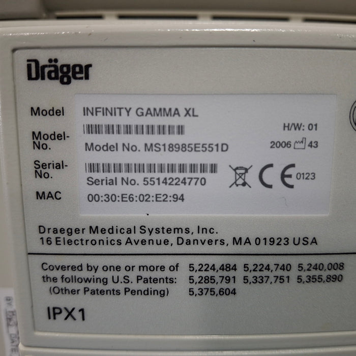 Draeger Medical Narkomed GS Anesthesia Machine