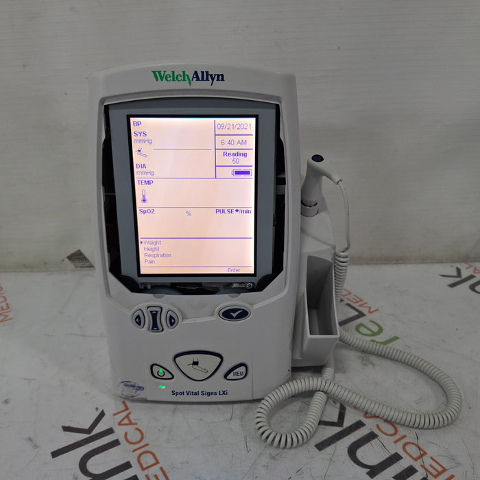 Welch Allyn Spot LXi - NIBP, SureTemp Plus, Nellcor SpO2 Vital Signs Monitor