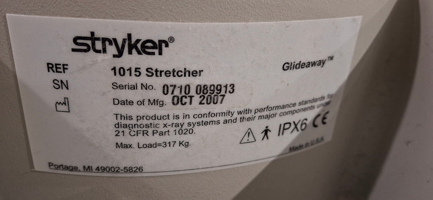 Stryker 1015 Big Wheel Glideaway Stretcher