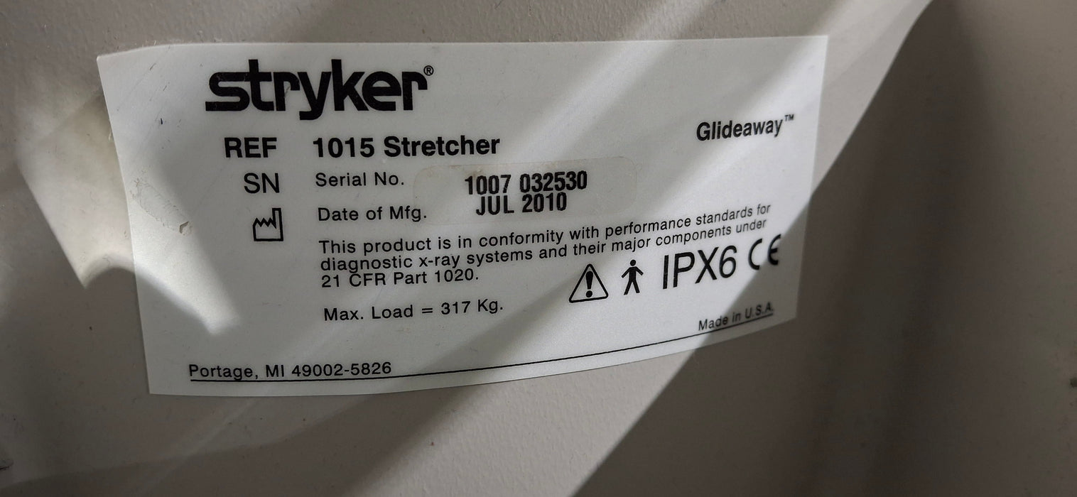 Stryker 1015 Big Wheel Glideaway Stretcher