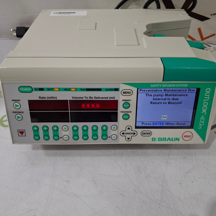 B. Braun Outlook 400ES Infusion Pump