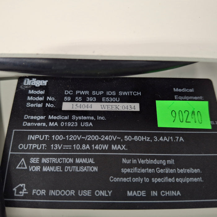 Siemens DC PWR SUP Draeger Infinity Docking Station Power Supply