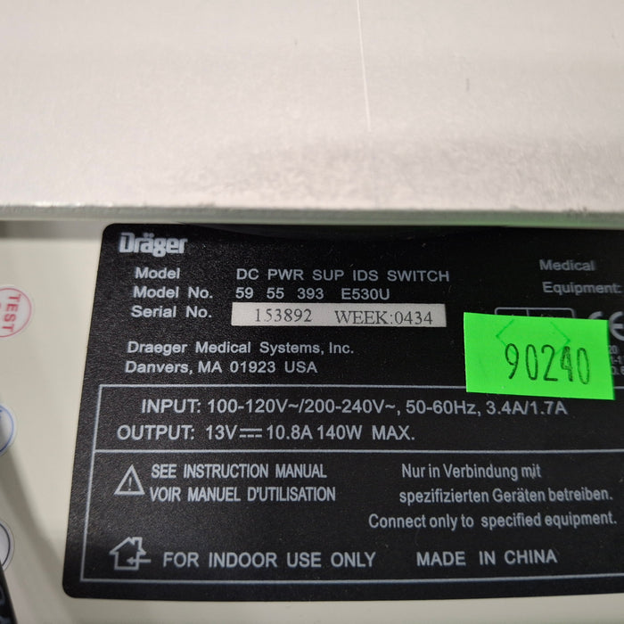 Siemens DC PWR SUP Draeger Infinity Docking Station Power Supply