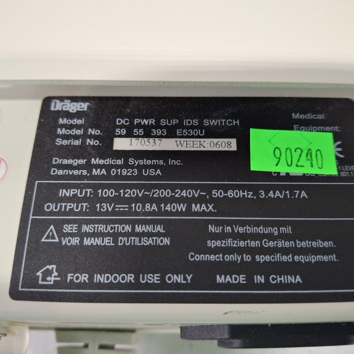 Siemens DC PWR SUP Draeger Infinity Docking Station Power Supply