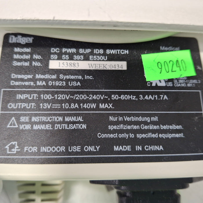 Draeger Medical MS18284 Universal Power Supply IDS