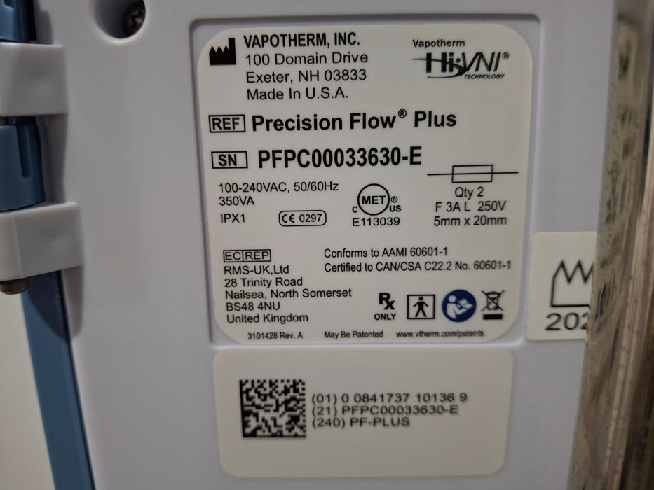 Vapotherm Precision Flow Plus Meter Humidifier