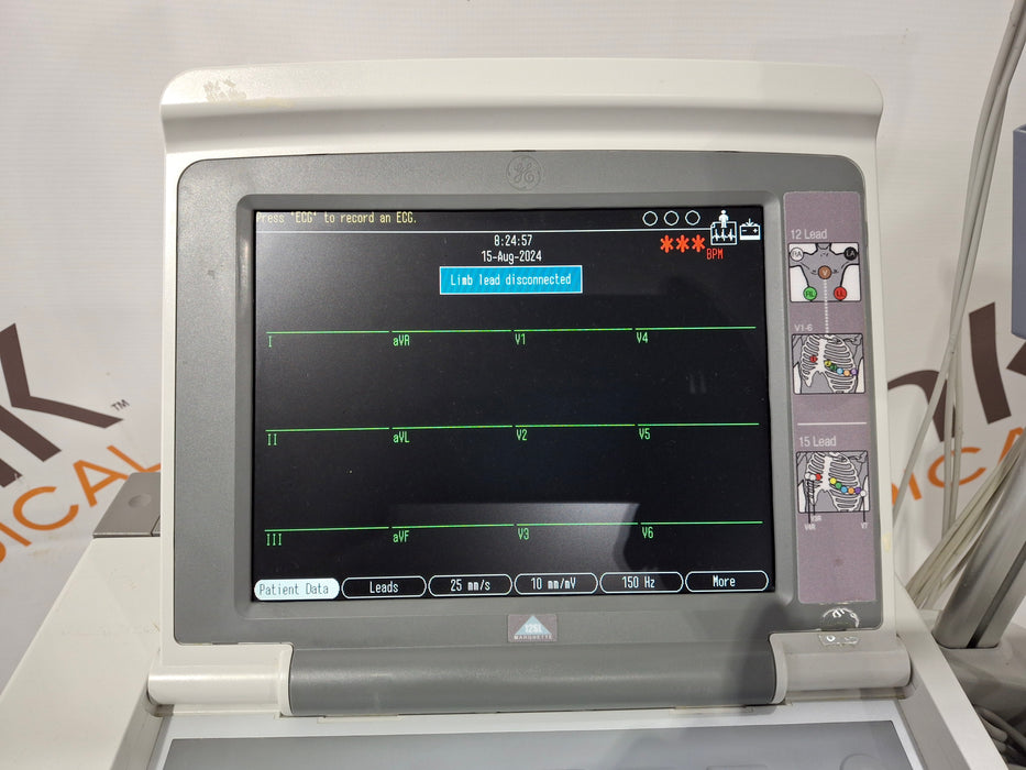 GE Healthcare MAC 5500 with CAM Module ECG System