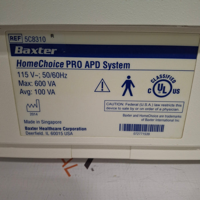 Baxter HomeChoice Pro APD Automated PD Dialysis System