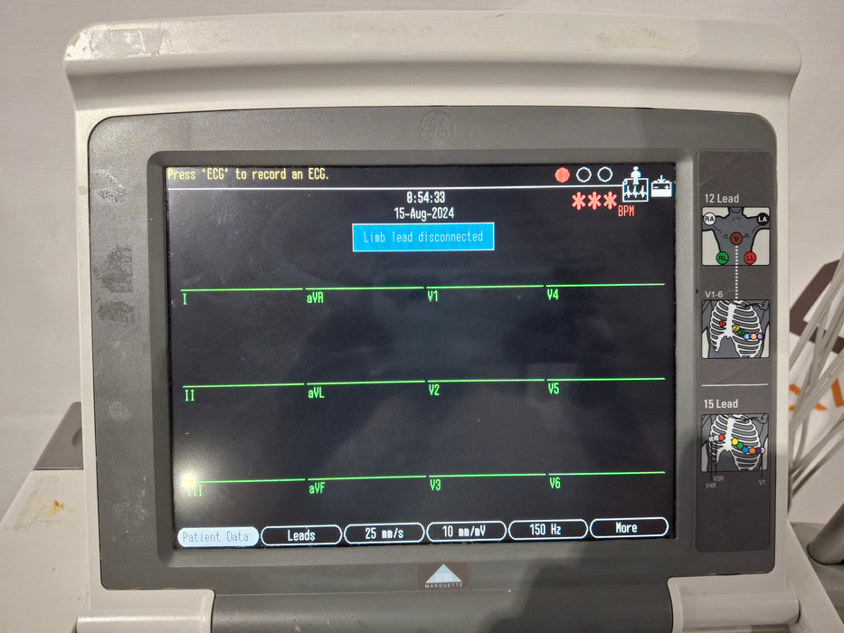 GE Healthcare MAC 5500 with CAM Module ECG System