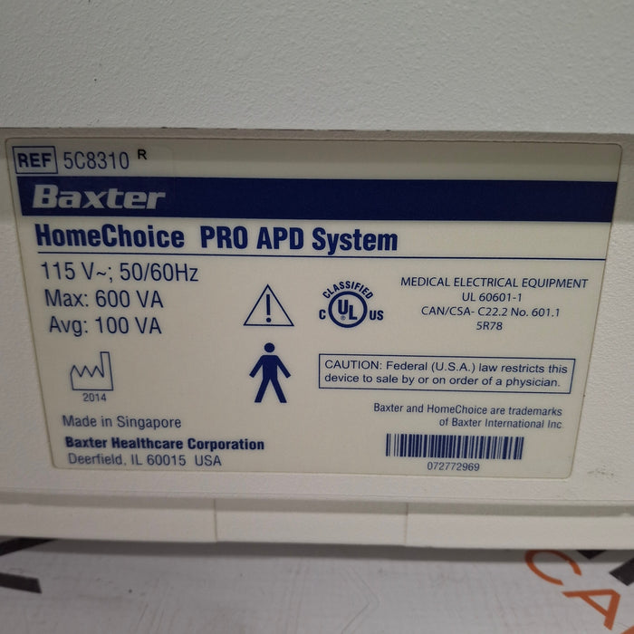 Baxter HomeChoice Pro APD Automated PD Dialysis System