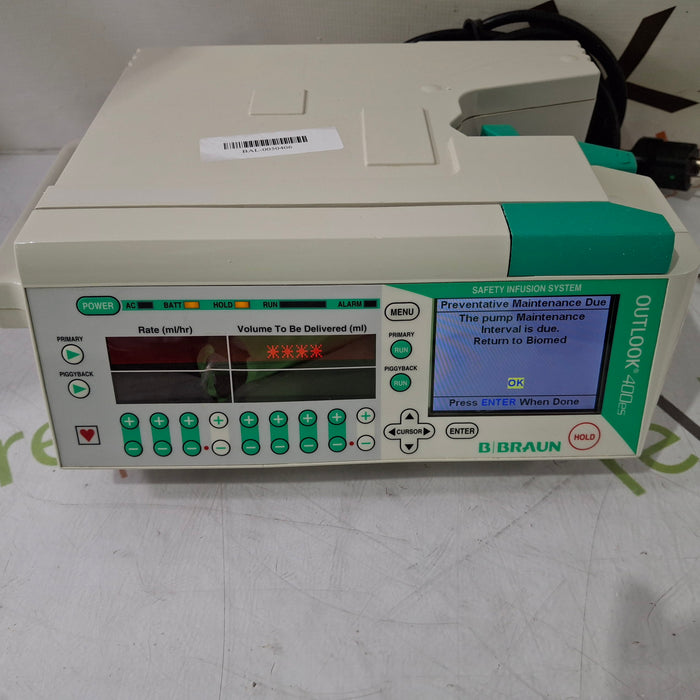 B. Braun Outlook 400ES Infusion Pump