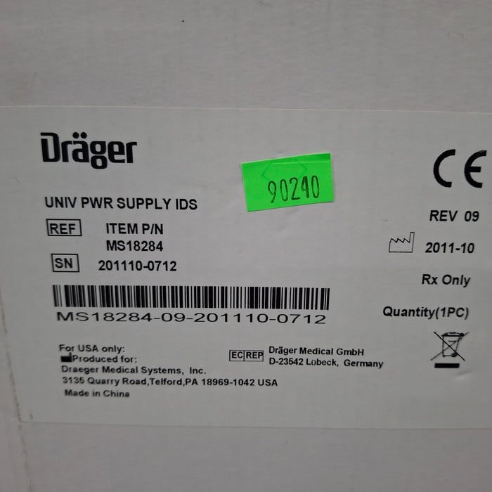 Draeger Medical MS18284 Universal Power Supply IDS