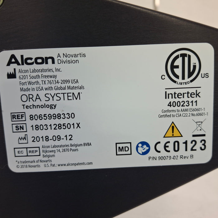 Alcon Laboratories Inc 8065998307 Alcon ORA VerifEye Plus System