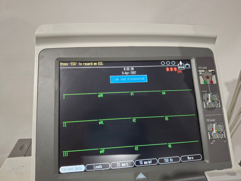 GE Healthcare MAC 5500 with CAM Module ECG System