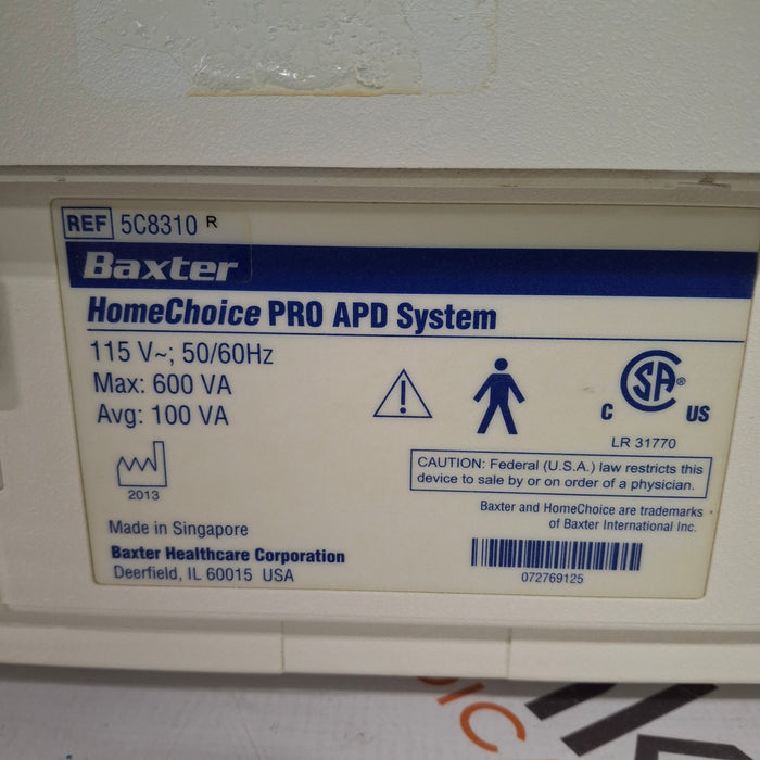 Baxter HomeChoice Pro APD Automated PD Dialysis System