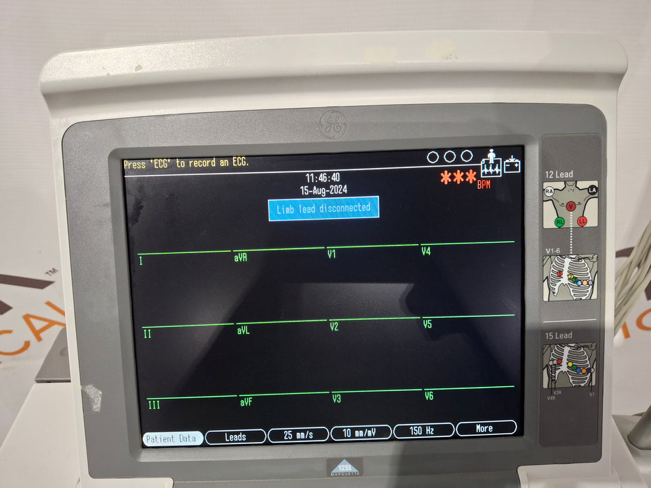 GE Healthcare MAC 5500 with CAM Module ECG System