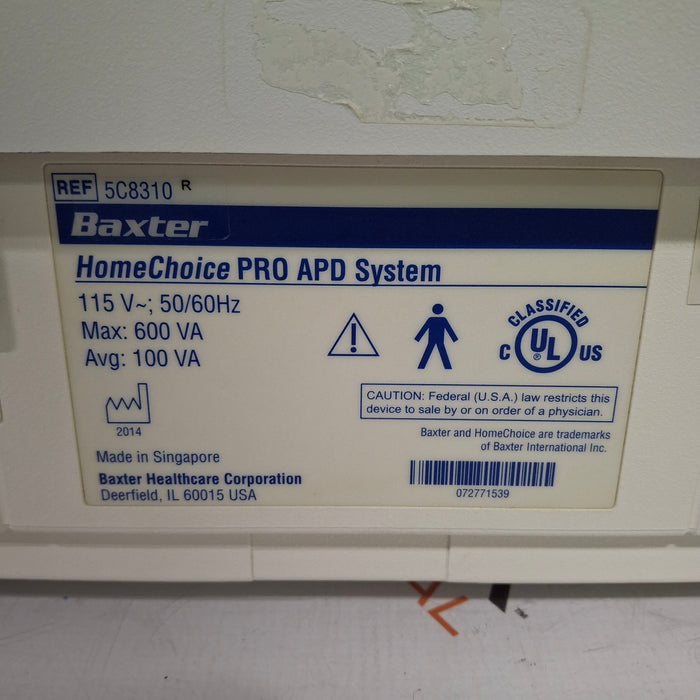 Baxter HomeChoice Pro APD Automated PD Dialysis System