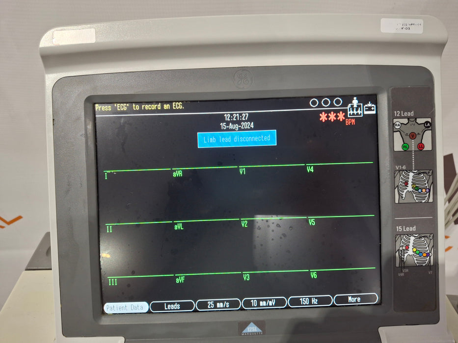 GE Healthcare MAC 5500 with CAM Module ECG System