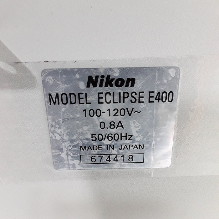 Nikon Eclipse E400 Binocular Microscope