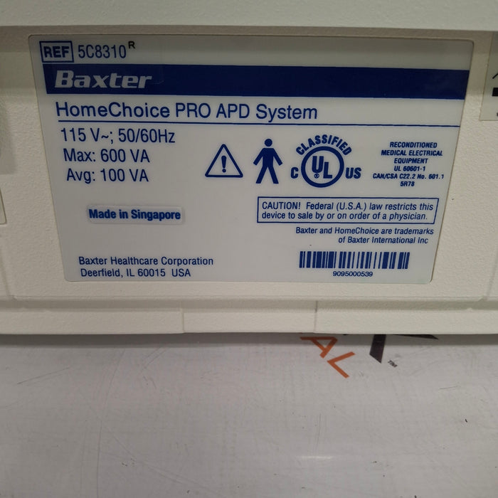 Baxter HomeChoice Pro APD Automated PD Dialysis System