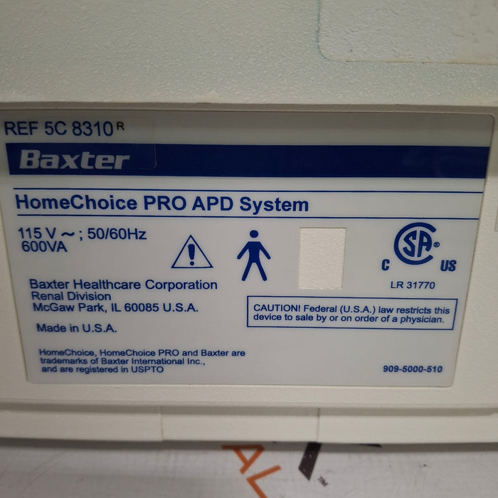 Baxter HomeChoice Pro APD Automated PD Dialysis System