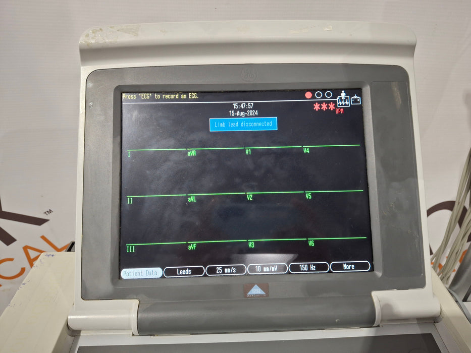 GE Healthcare MAC 5500 with CAM Module ECG System