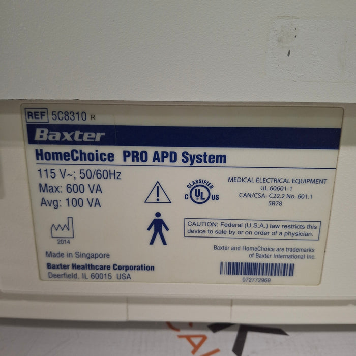 Baxter HomeChoice Pro APD Automated PD Dialysis System