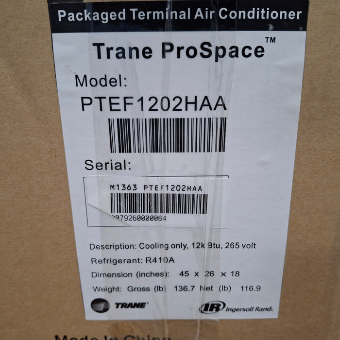 TRANE ProSpace Packaged Terminal Air Conditioner