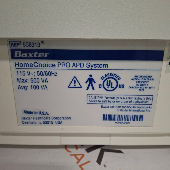 Baxter HomeChoice Pro APD Automated PD Dialysis System