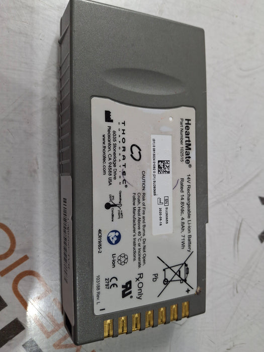 Thoratec Hearmate 102515 14V Rechargeable Li-ion Battery