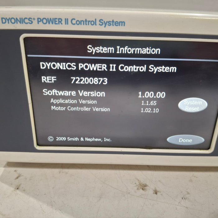 Smith & Nephew Dyonics Power 72200873 Control Unit