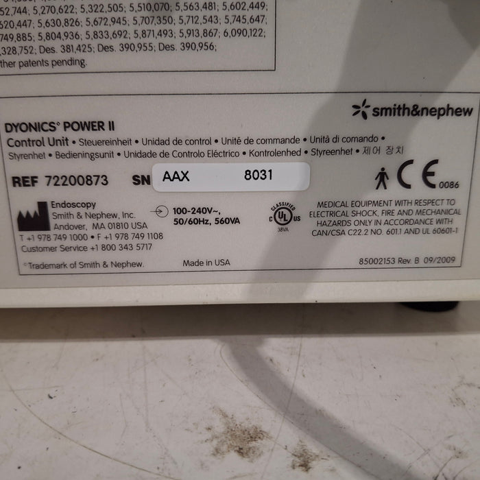 Smith & Nephew Dyonics Power 72200873 Control Unit