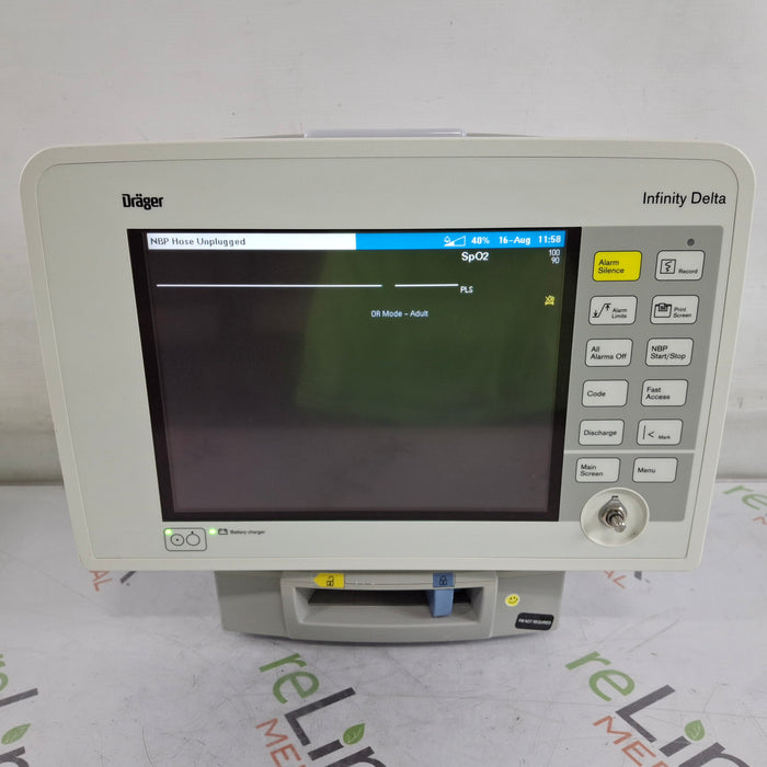 Draeger Medical Infinity Delta Patient Monitor