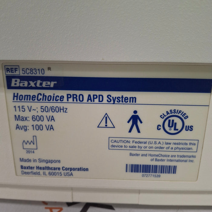 Baxter HomeChoice Pro APD Automated PD Dialysis System