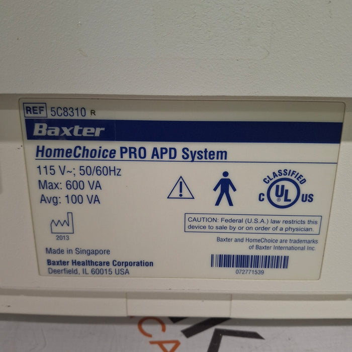 Baxter HomeChoice Pro APD Automated PD Dialysis System