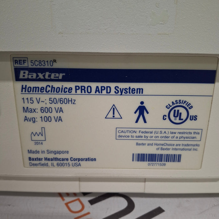 Baxter HomeChoice Pro APD Automated PD Dialysis System