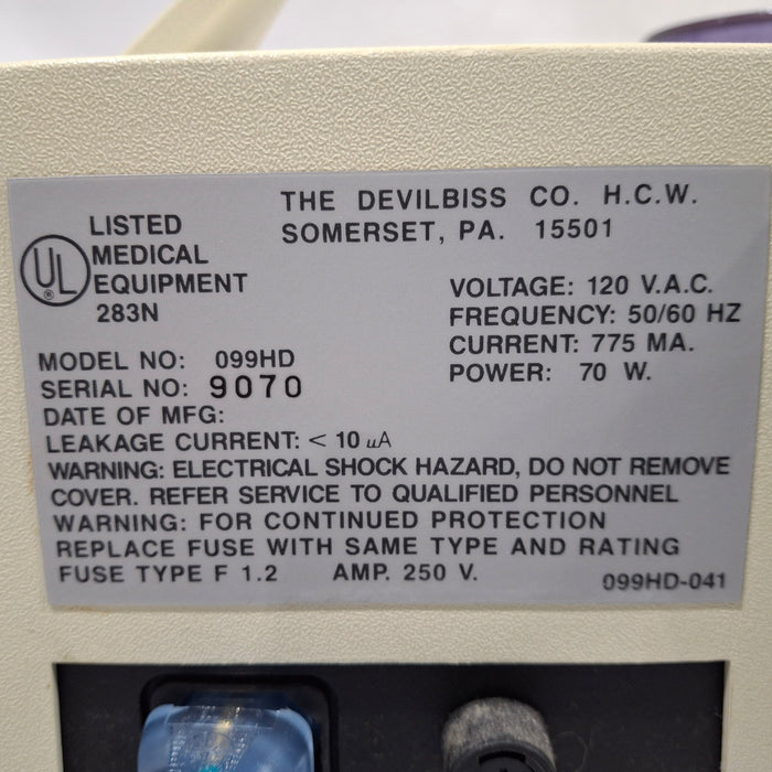 DeVilbiss Healthcare UltraNeb 99 Nebulizer Compressor