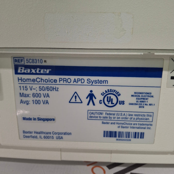 Baxter HomeChoice Pro APD Automated PD Dialysis System