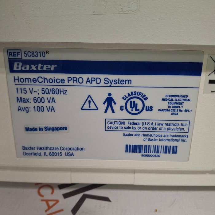 Baxter HomeChoice Pro APD Automated PD Dialysis System