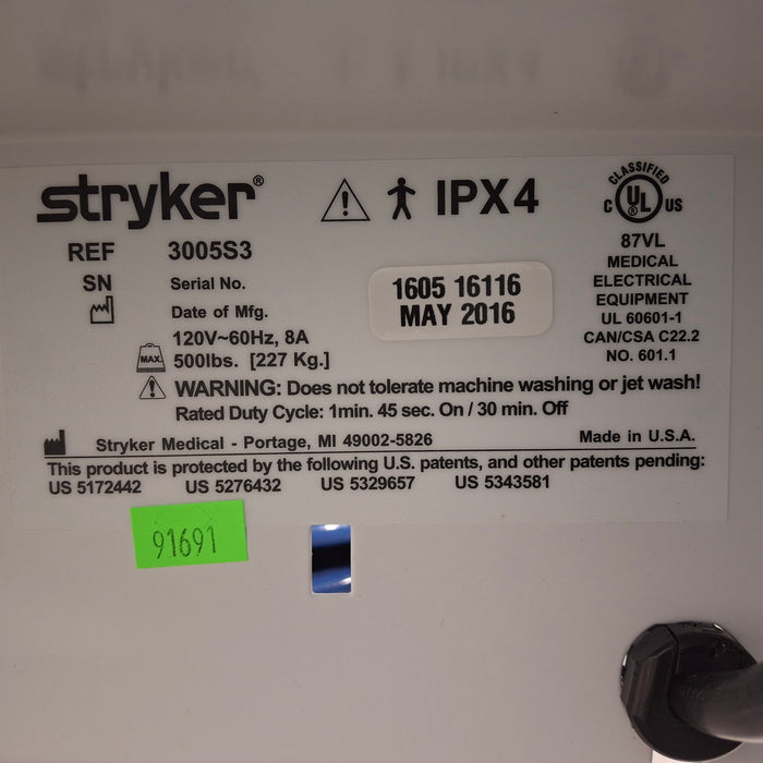 Stryker Secure III 3005 Hospital Bed