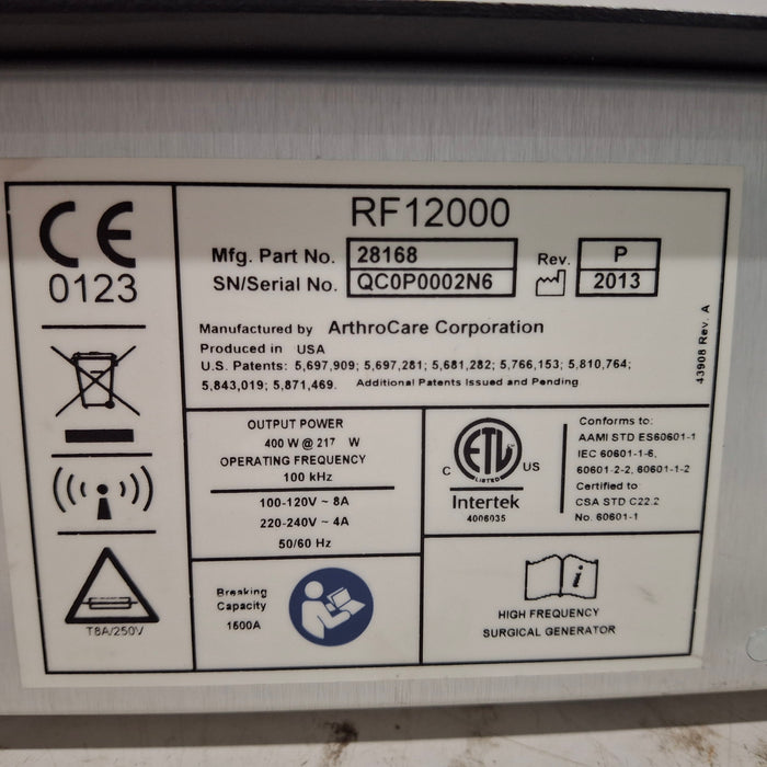 ArthroCare Corporation Quantum 2 Electrosurgical Unit