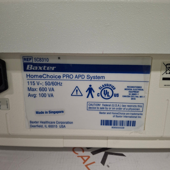 Baxter HomeChoice Pro APD Automated PD Dialysis System